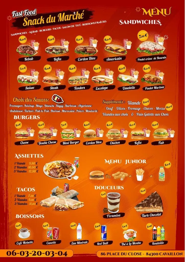 Menu_Snack du marché_Cavaillon_image_2