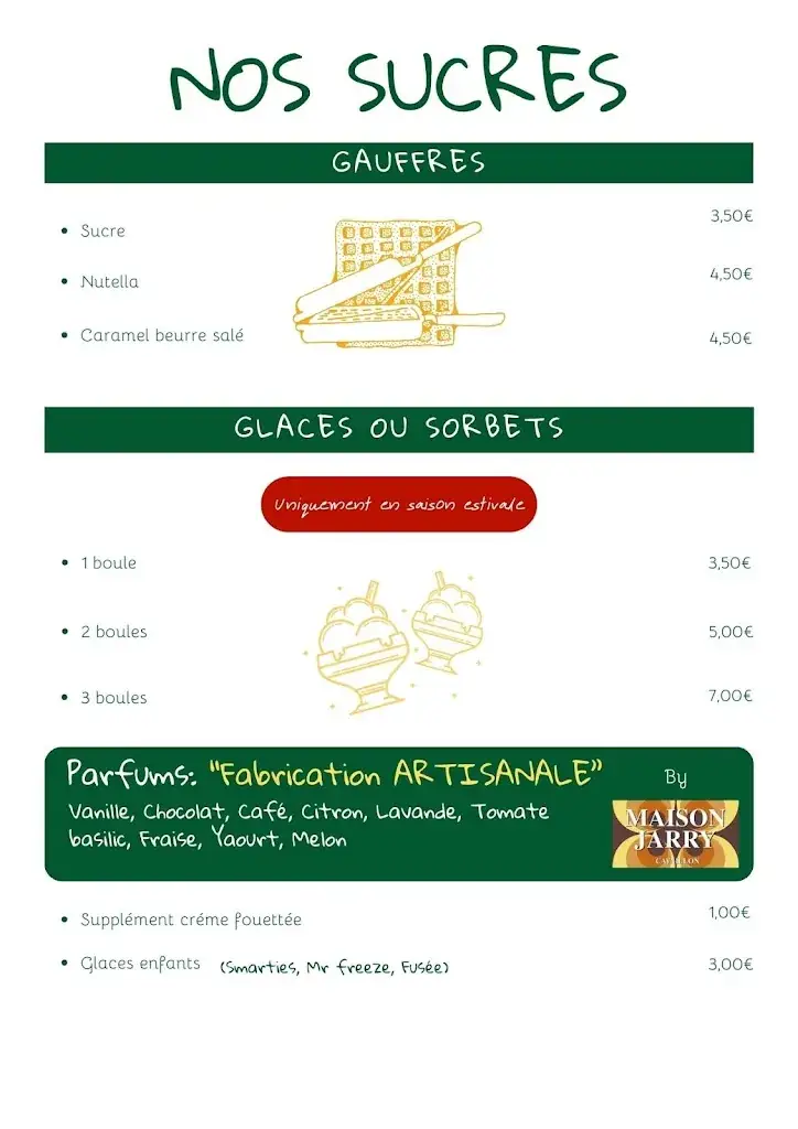 Menu_Le Coquet Bar_Cavaillon_image_1