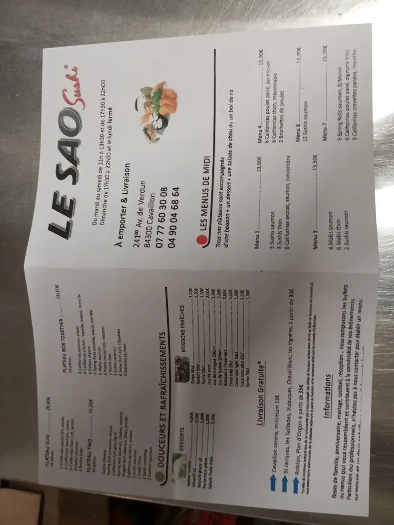 Menu_Le Sao_Cavaillon_image_2