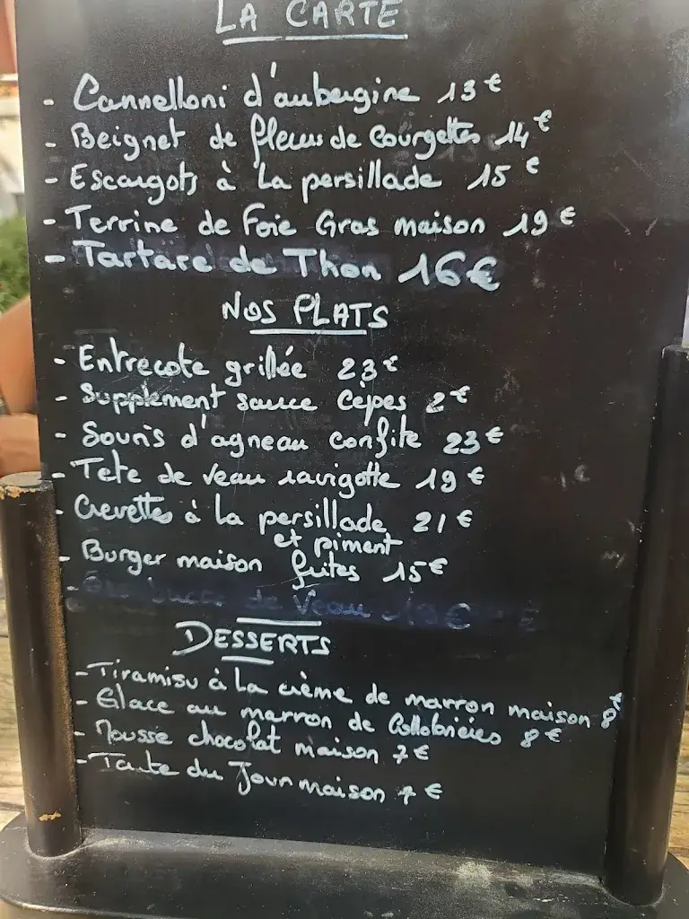 Menu_La Terrasse Provençale_Collobrières_image_2