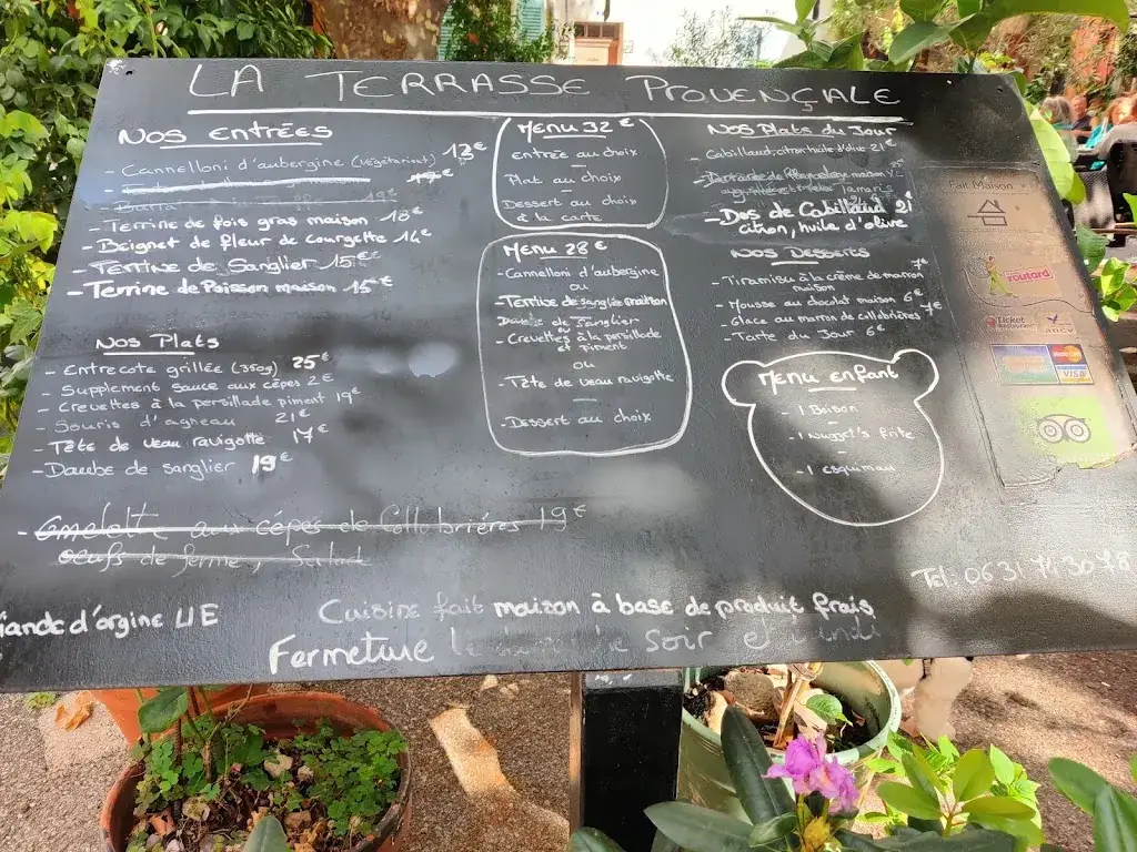 Menu_La Terrasse Provençale_Collobrières_image_4