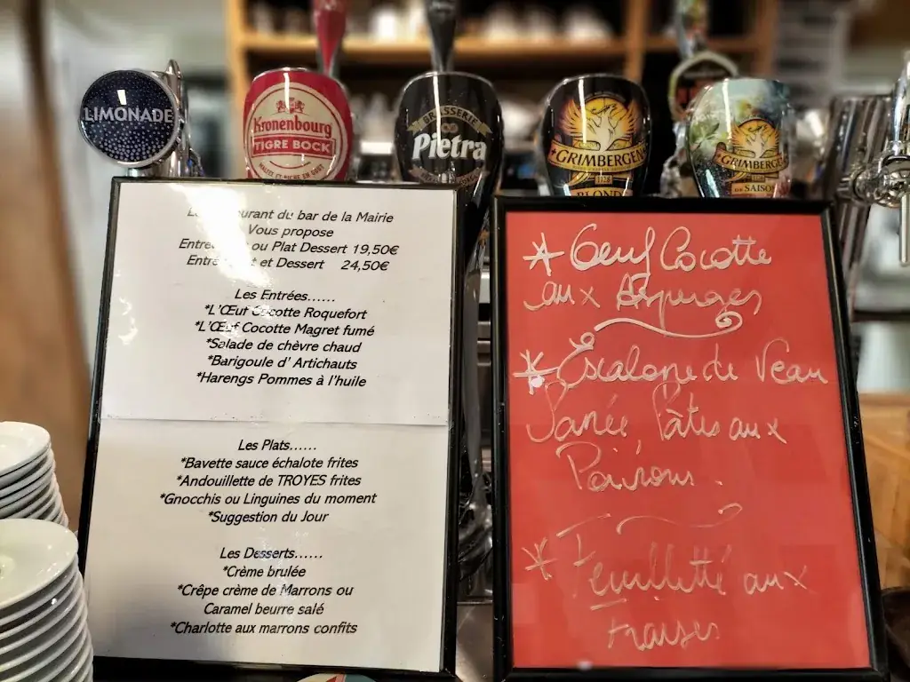 Menu_Restaurant Bar de la Mairie_Collobrières_image_1