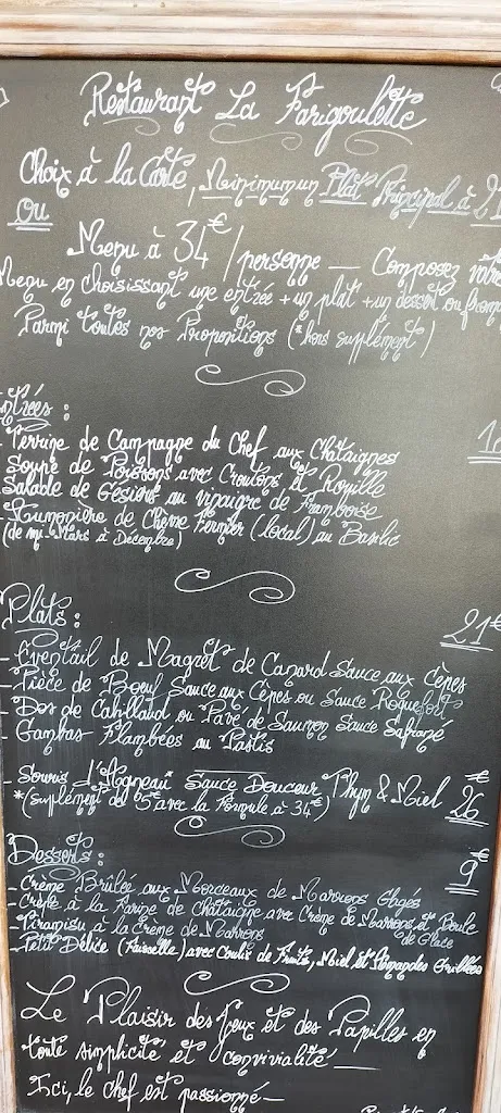 Menu_La Farigoulette_Collobrières_immagine_1