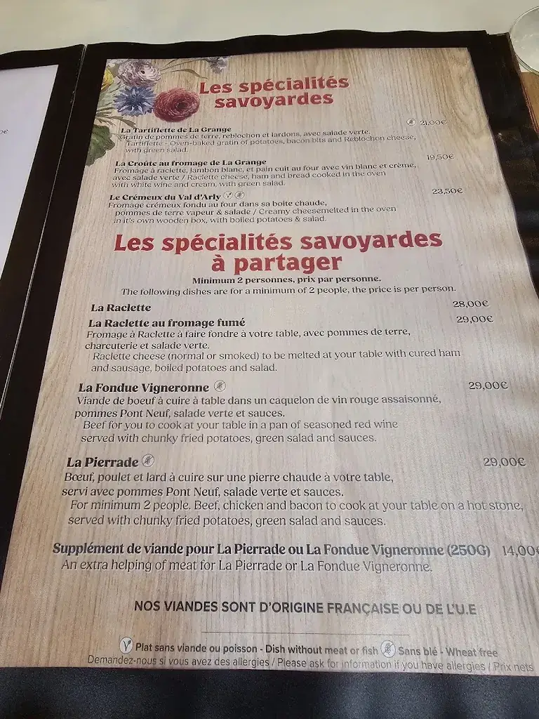 Menu_La Grange_Morzine_image_4