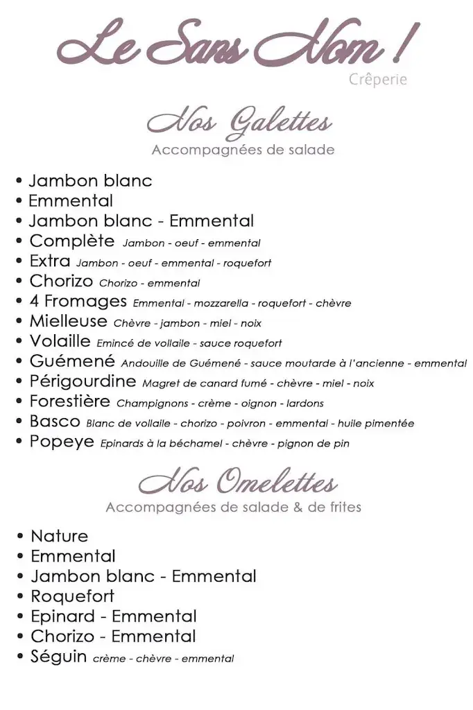 Menu_Le Sans Nom !_Chorges_image_2