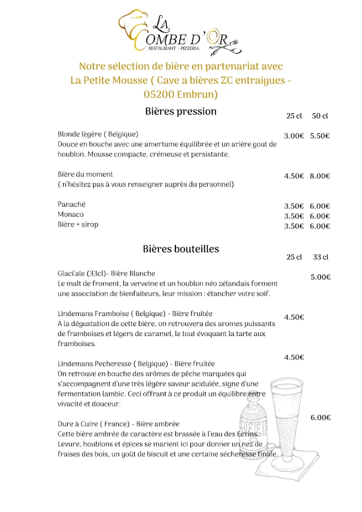 Menu_La combe d'or_Savines-le-Lac_image_1