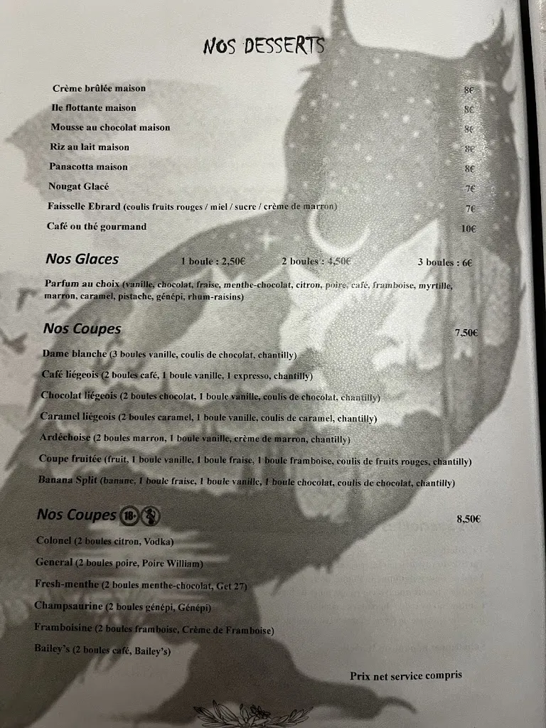 Menü_restaurant le clot du rocher_Ancelle_Bild_3