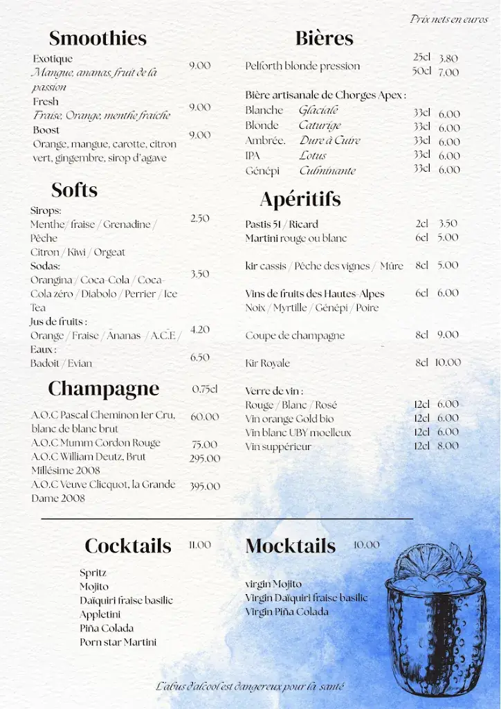 Menu_restaurant la Capitainerie_Savines-le-Lac_image_1