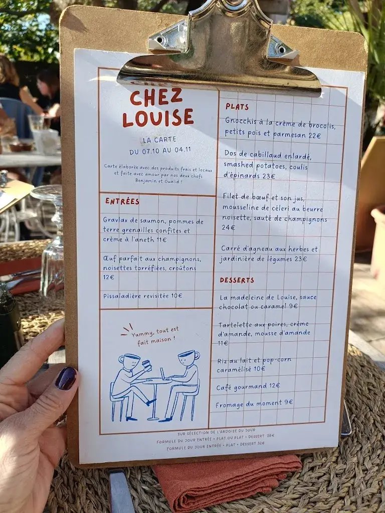 Menu_Chez Louise restaurant_Lançon-Provence_image_1