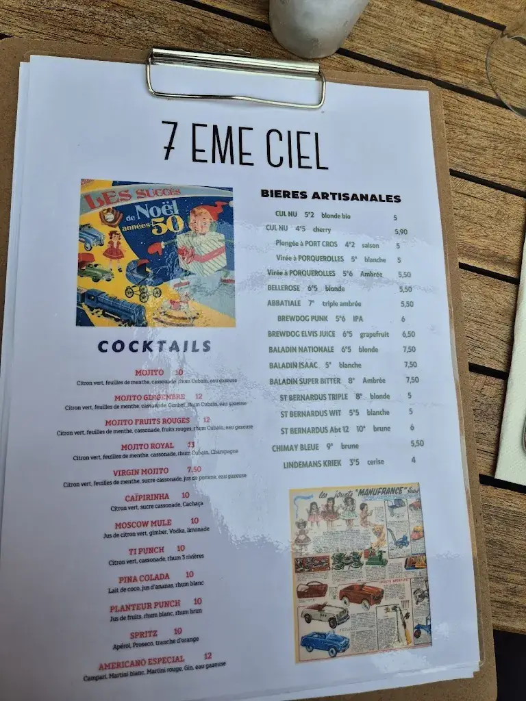 Menu_Le 7ème Ciel_Cuers_image_3