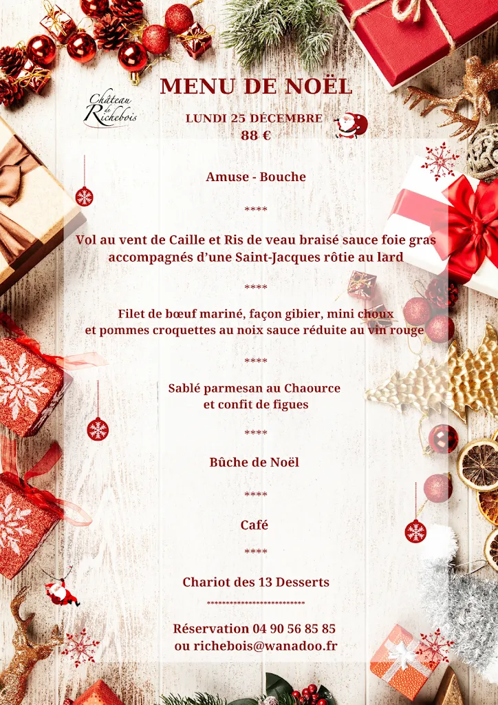 Menu_Restaurant Château de Richebois_Salon-de-Provence_image_2