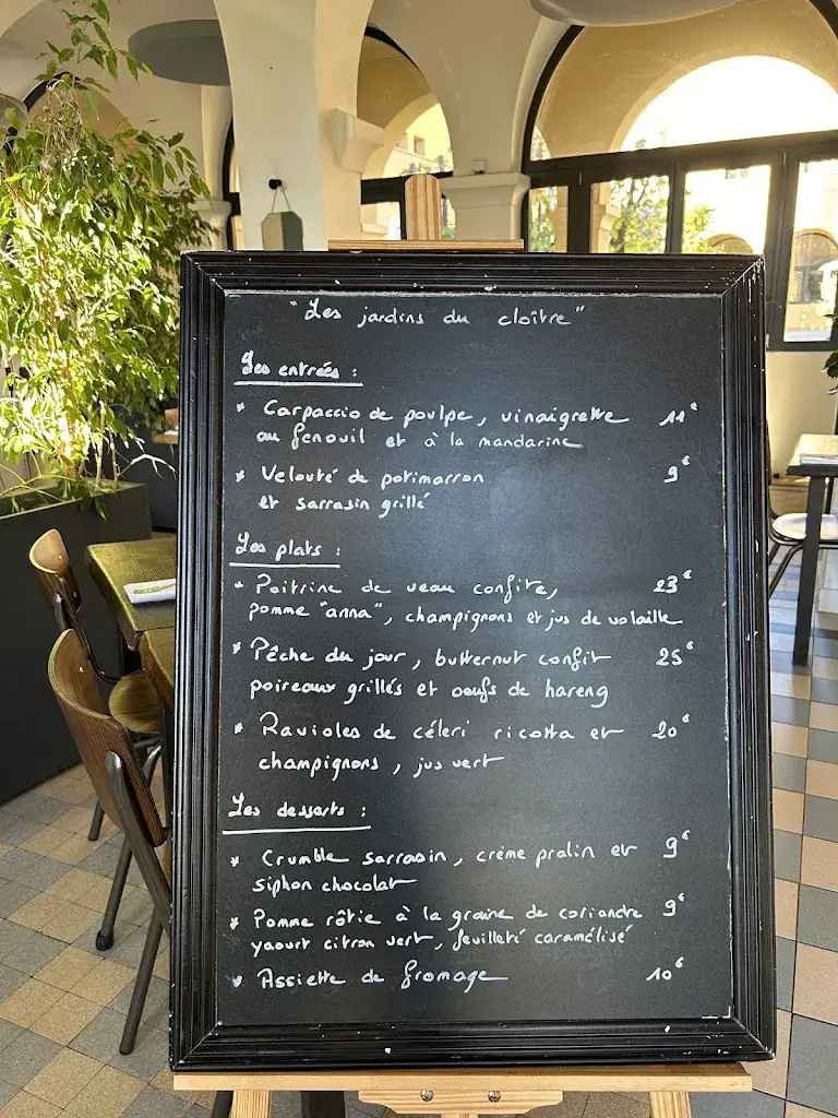 Menu_Restaurant bistronomique - Les Jardins du Cloître de Marseille_Marseille_image_4