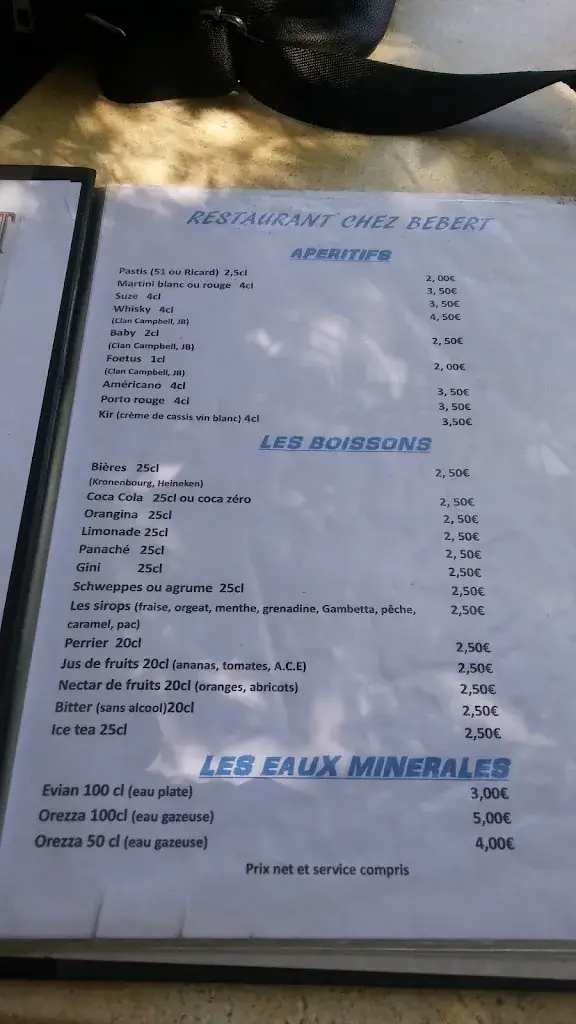 Menu_Chez Bebert_Cuges-les-Pins_image_1