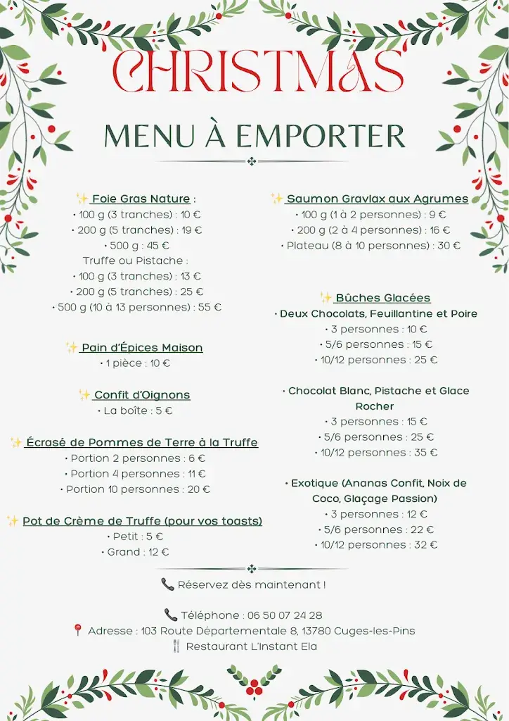 Menu_L’instant Ela_Cuges-les-Pins_image_2