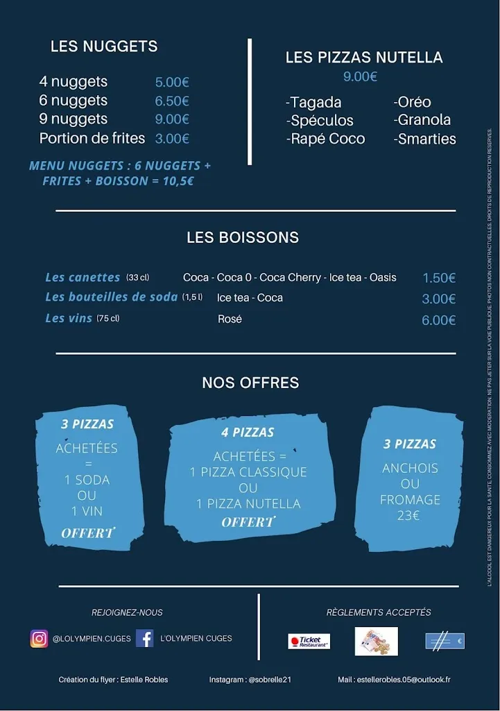 Menu_Bar PMU , Pizzeria & Snack L'Olympien Cuges Les Pins_Cuges-les-Pins_image_1