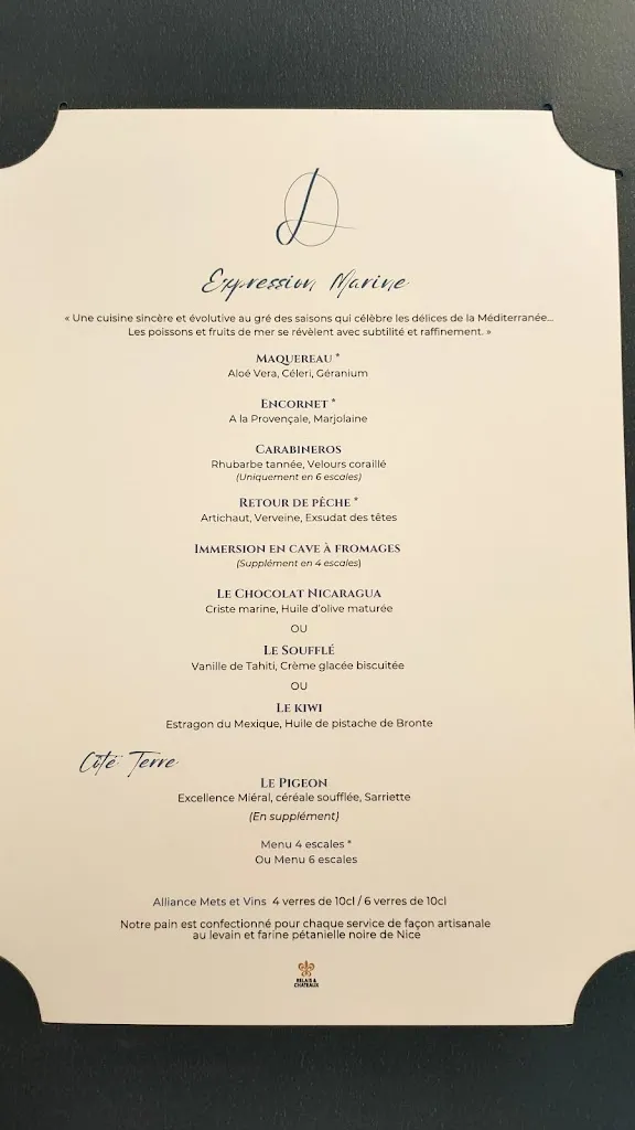 Menu_La Table du Castellet***_Castellet_image_2