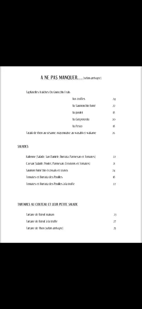 Menu_Restaurant Cogolin- Le Petit Bistrot_Cogolin_image_2