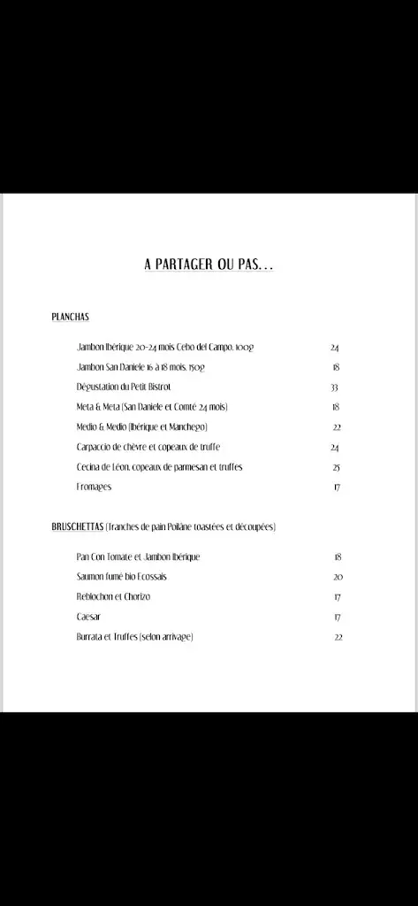Menu_Restaurant Cogolin- Le Petit Bistrot_Cogolin_image_3