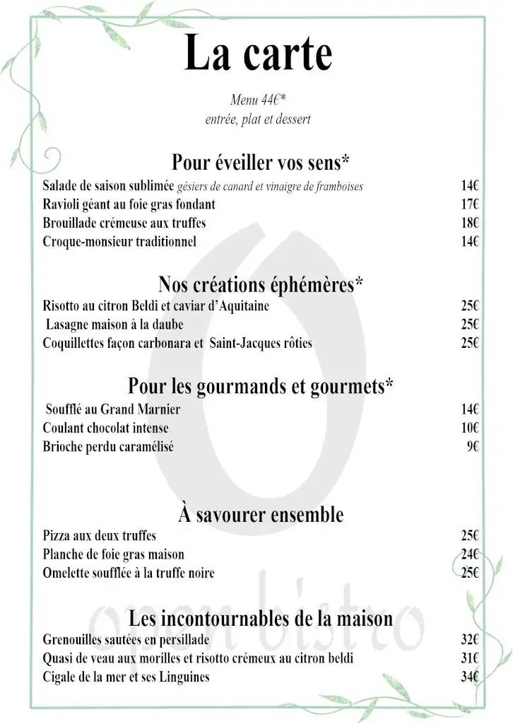 Menu_Open Bistro - Restaurant Cogolin & O jardin_Cogolin_image_1