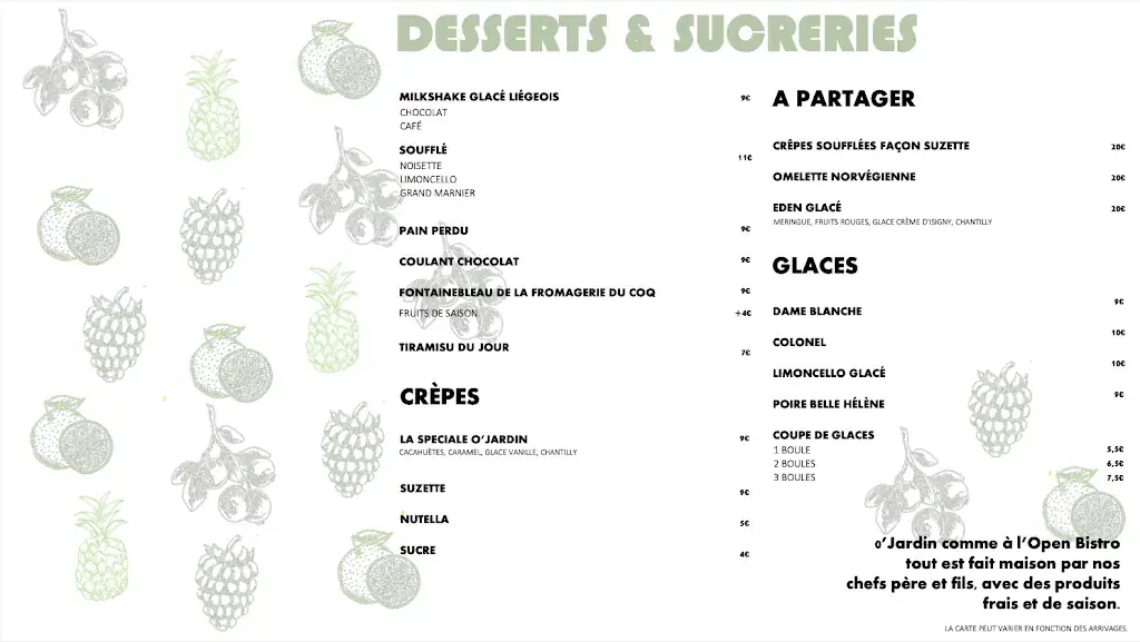 Menu_O Jardin - Restaurant Cogolin_Cogolin_image_1