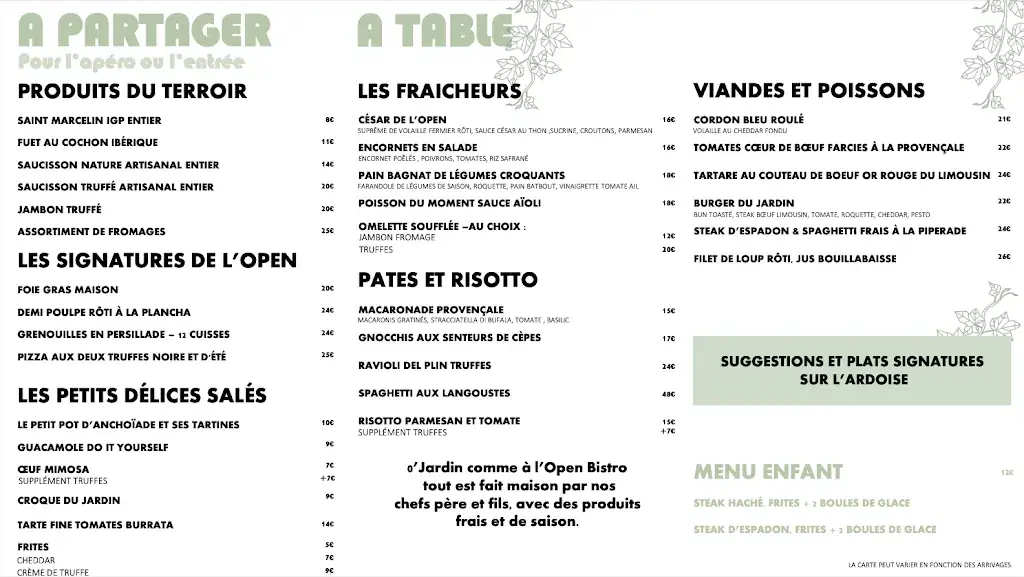 Menu_O Jardin - Restaurant Cogolin_Cogolin_image_4