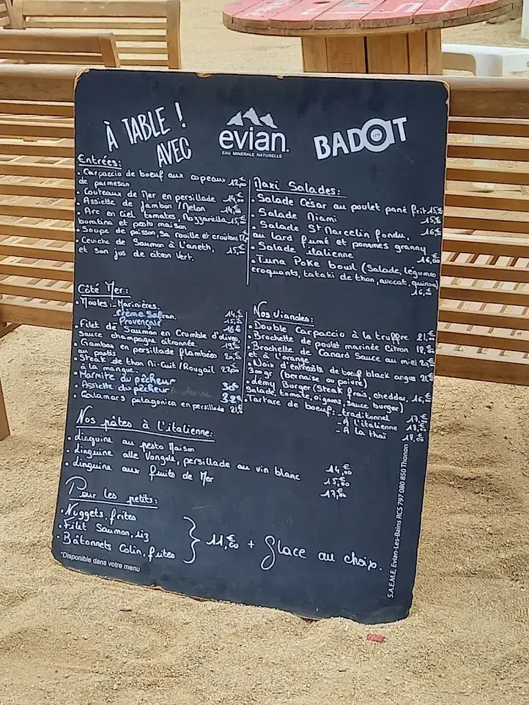 Menu_Lémy beach Plage Restaurant_Cogolin_immagine_1