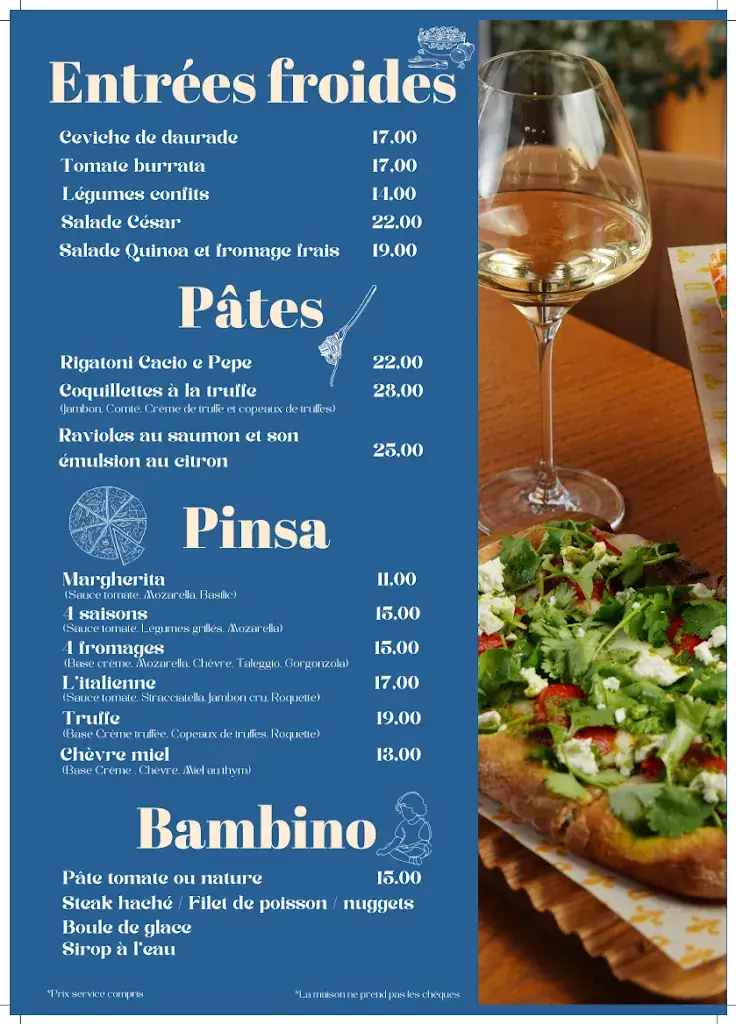 Menu_Côté Port, Bar Restaurant_Cogolin_image_1