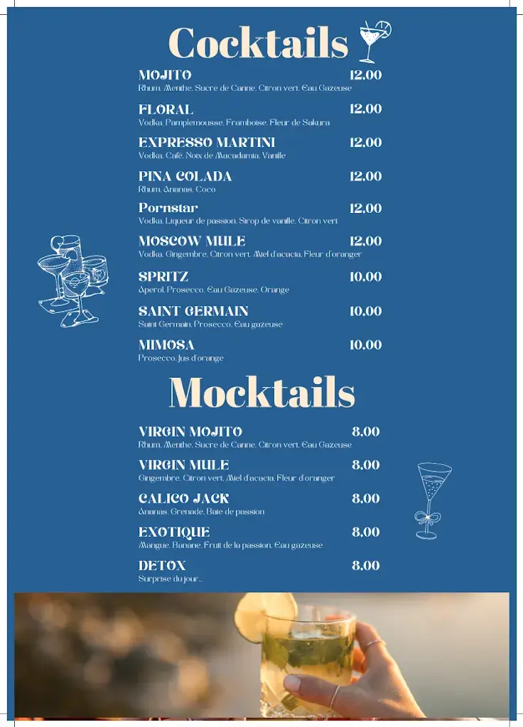 Menu_Côté Port, Bar Restaurant_Cogolin_image_3