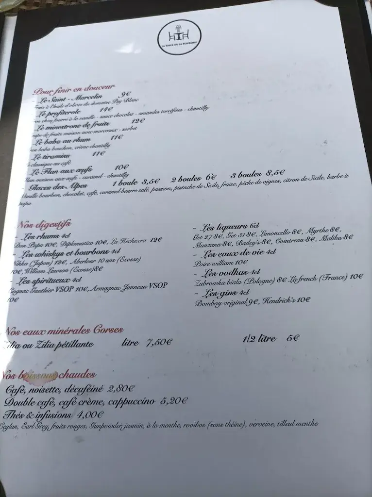 Menü_La Table de la Fontaine_Ventabren_Bild_3