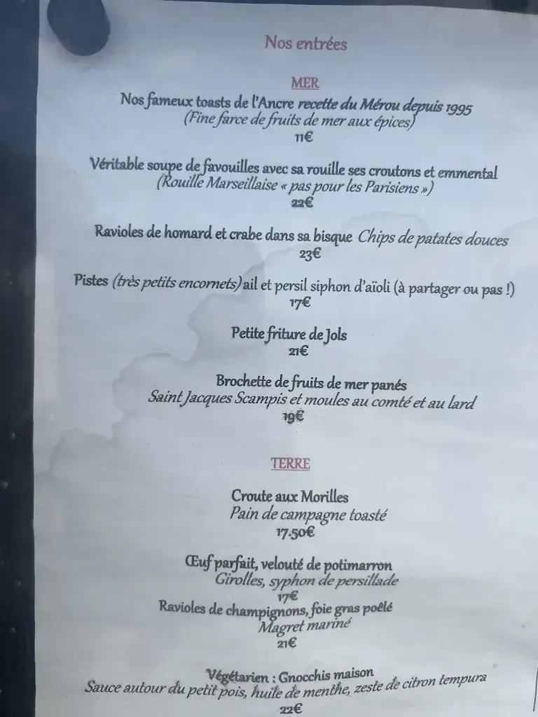 Menu_Auberge Du Mérou_Rove_image_1