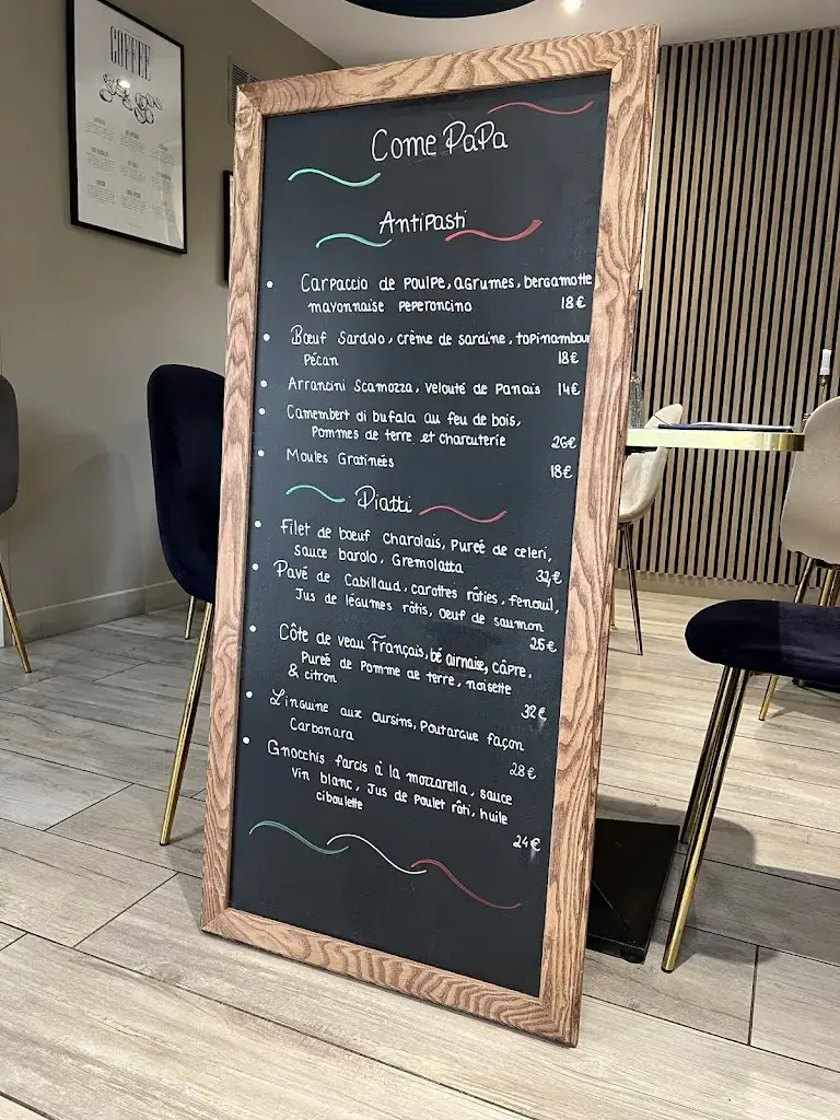 Menu_Come Papa Ristorante_Marseille_image_1