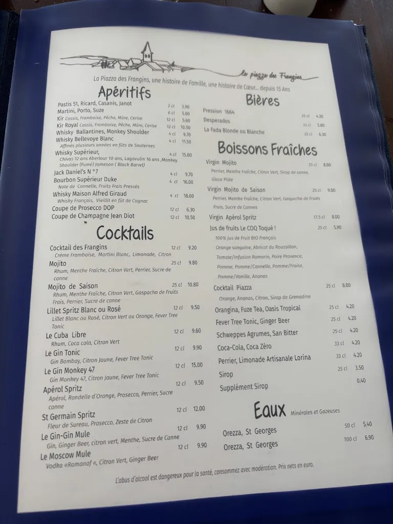 Menu_LA PIAZZA DES FRANGINS Restaurant_Marseille_image_1