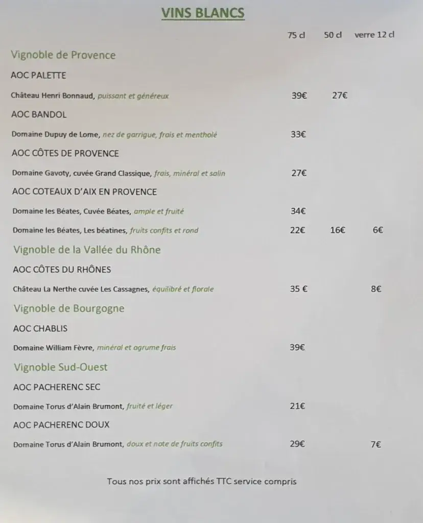 Menu_La Table de l'Ours_Marseille_image_1