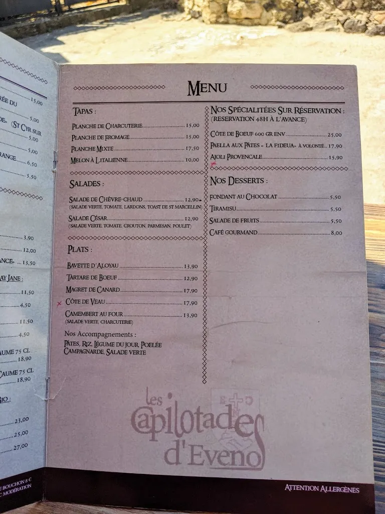 Menu_Lo'tentic et les Capilotades d'Evenos_Évenos_image_4