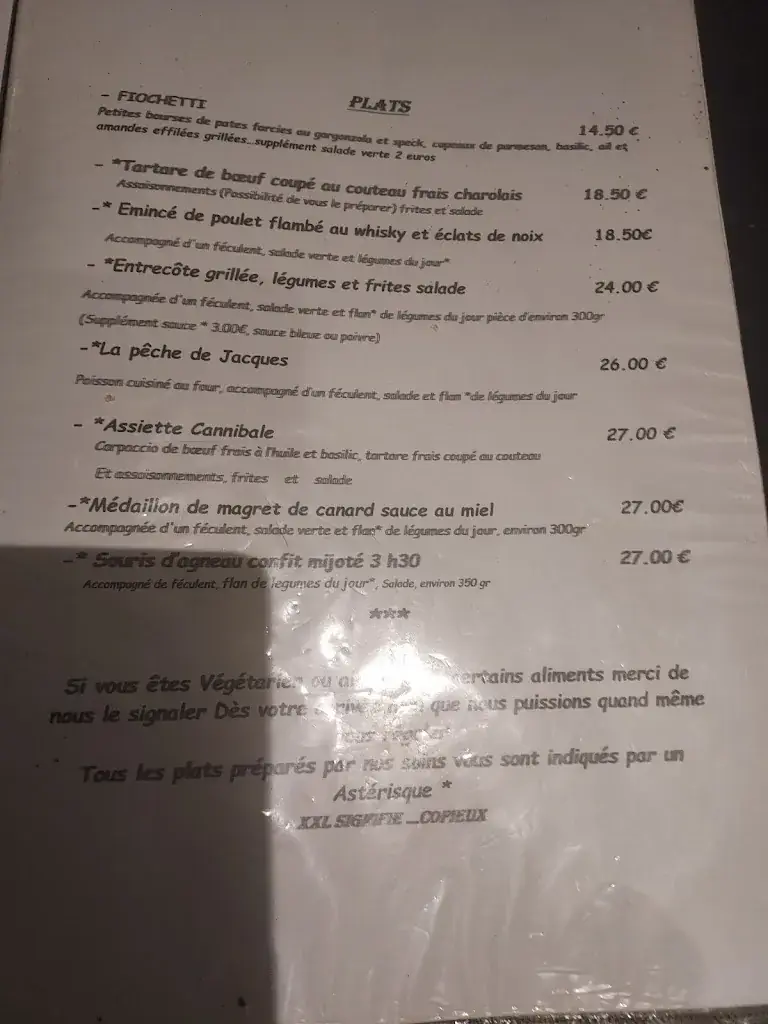 Menu_La table de Martine_Draguignan_image_1