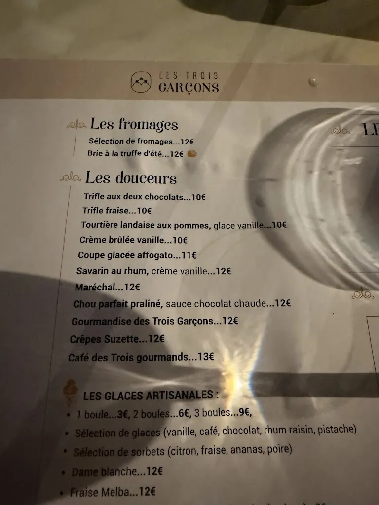 Menu_Les 3 Garçons_Draguignan_image_1