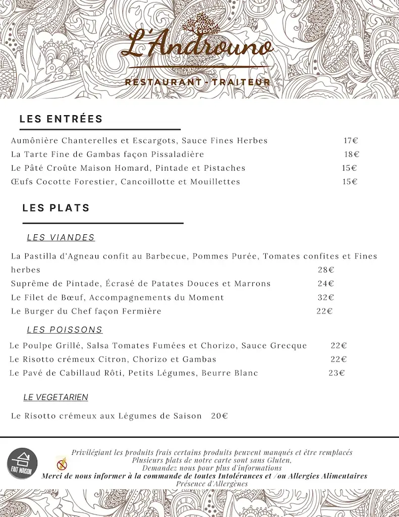 Menu_L'Androuno_Draguignan_immagine_1