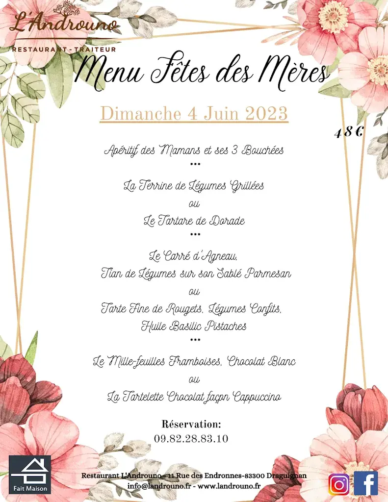 Menu_L'Androuno_Draguignan_immagine_3