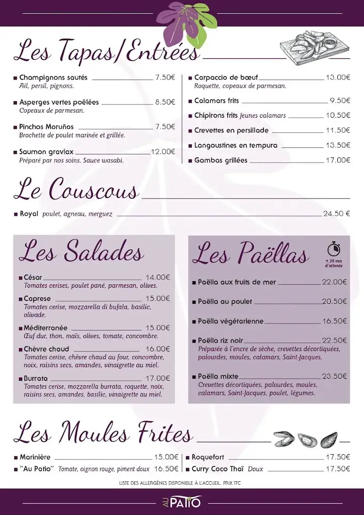 Menu_Restaurant au Patio_Draguignan_image_1