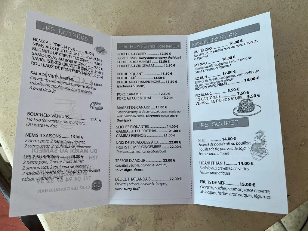 Menu_Restaurant Chez Lee DRAGUIGNAN_Draguignan_immagine_4