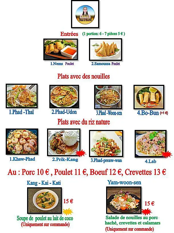 Menu_Thaï d'Isane_Draguignan_image_1