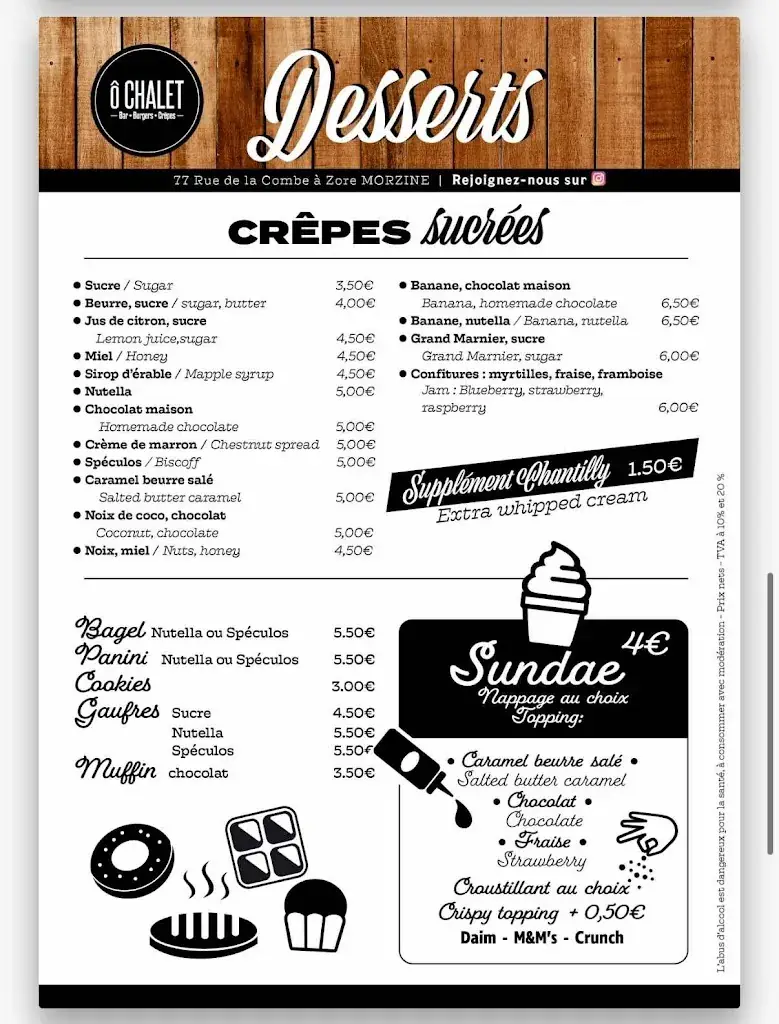 Menu_Ô Chalet Burgers et Crêpes_Morzine_image_3