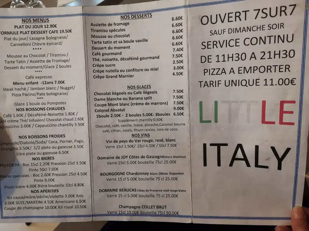 Menu_LITTLE ITALY_Trans-en-Provence_image_2