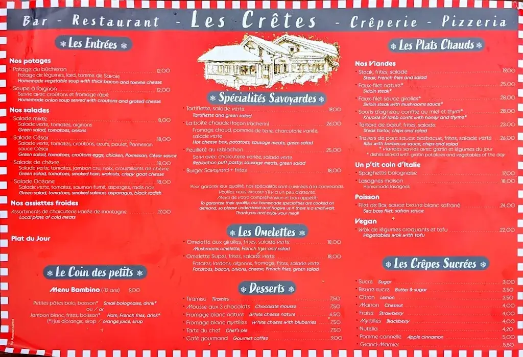 Menu_Restaurant Les Cretes_Morzine_image_2