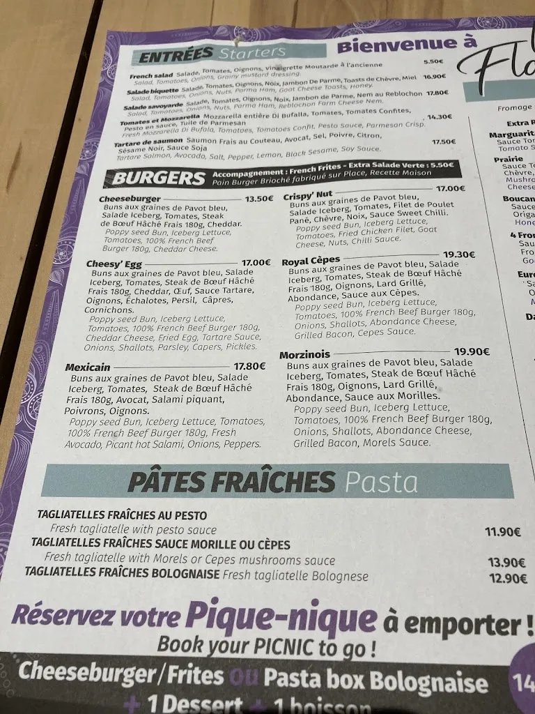 Menu_Restaurant La Flamme_Morzine_image_4