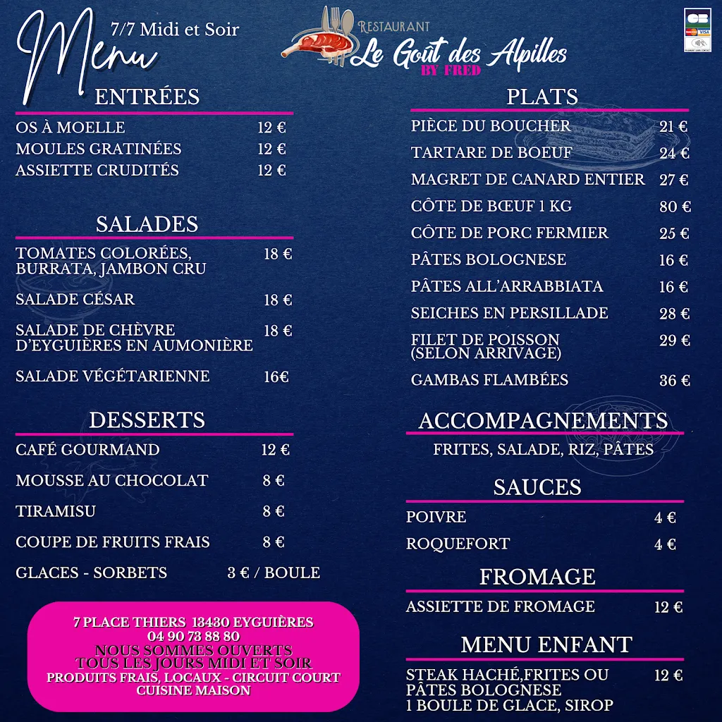 Menu_Restaurant Le Goût des Alpilles BY FRED_Eyguières_image_1