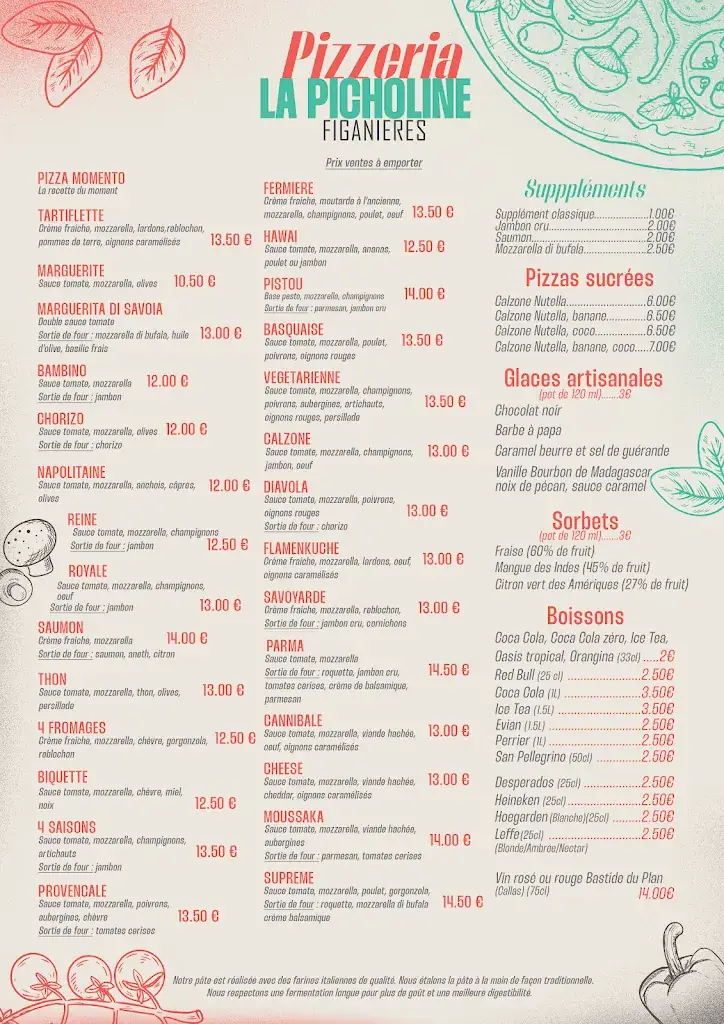 Menu_La Picholine_Figanières_image_1