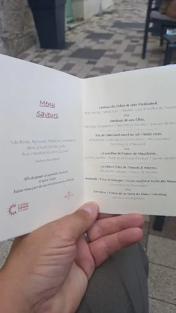 Menu_Le Nid / Table Intimiste - Flayosc_Flayosc_image_2