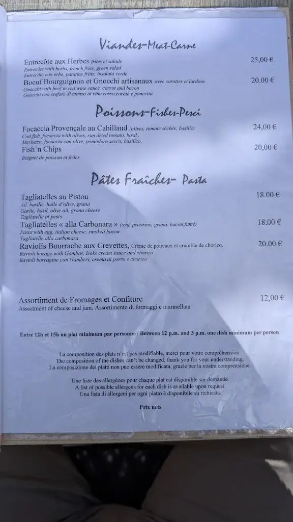 Menu_Le Nid d'Aigle_Èze_image_1