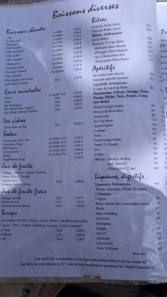 Menu_Le Nid d'Aigle_Èze_image_4